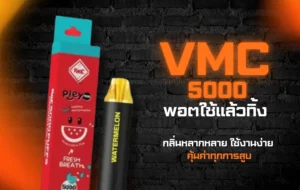 VMC 5000 | พอตใช้แล้วทิ้ง กลิ่นหลากหลาย ใช้งานง่าย คุ้มค่าทุกการสูบ